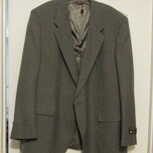 NEW $475 Hart Schaffner Marx USA Wool Gray MEN'S JACKET Size 50L Excellent Cond